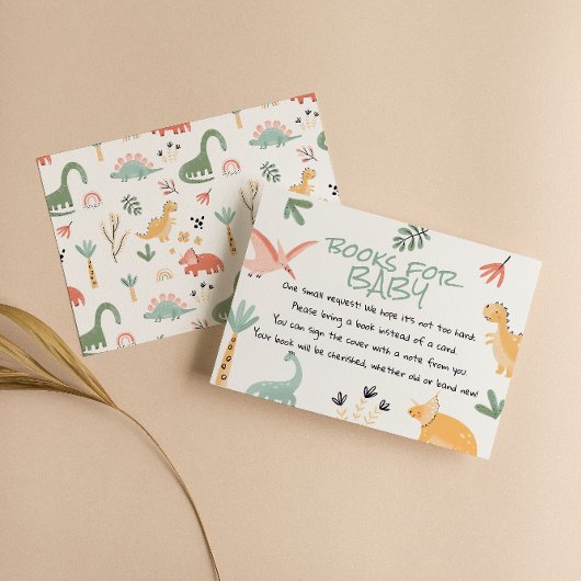 道の恐竜の小さなDinoベビーブックリクエスト エンクロージャーカード