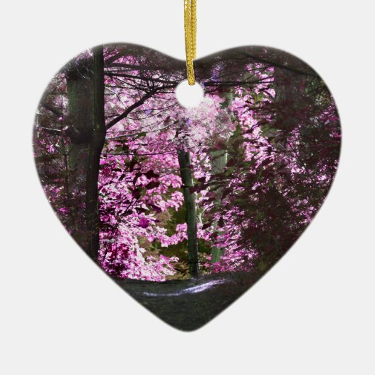 道の感動的なオーナメントのライト セラミックオーナメント (正面)