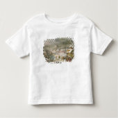 道の旅行者との冬の景色 トドラーTシャツ (正面)