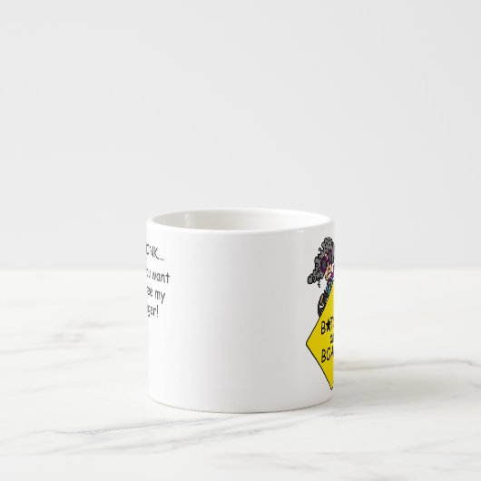 道の激怒のユーモア エスプレッソカップ (正面)