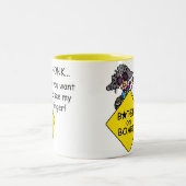 道の激怒のユーモア ツートーンマグカップ (中央)