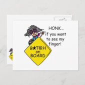 道の激怒のユーモア ポストカード (正面/裏面)