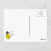 道の激怒のユーモア ポストカード (裏面)