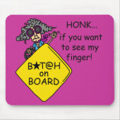 道の激怒のユーモア マウスパッド (正面)