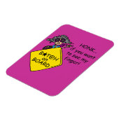 道の激怒のユーモア マグネット (左側)