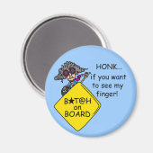 道の激怒のユーモア マグネット (正面/裏面)