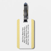 道の激怒のユーモア ラゲッジタグ (裏面縦)