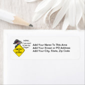 道の激怒のユーモア ラベル (インサイチュ)