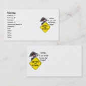 道の激怒のユーモア 名刺 (正面/裏面)