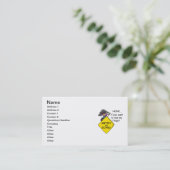 道の激怒のユーモア 名刺 (スタンド正面)