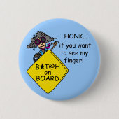 道の激怒のユーモア 缶バッジ (正面)