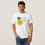 道の激怒のユーモア Tシャツ (正面フル)