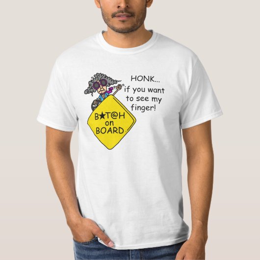 道の激怒のユーモア Tシャツ (正面)