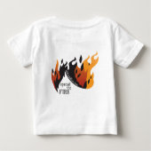 道の火-幼児ワイシャツを離れて ベビーTシャツ (裏面)