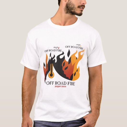 道の火-破壊される人を離れて Tシャツ (正面)