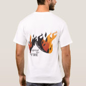 道の火-破壊される女性を離れて Tシャツ (裏面)