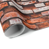  道の煉瓦の壁、古い抽象芸術。  ラッピングペーパー (ロールコーナー)