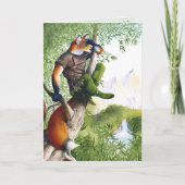 道の燃えるキツネ カード (正面)