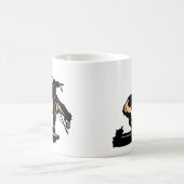 道の白く新しい端 コーヒーマグカップ (中央)