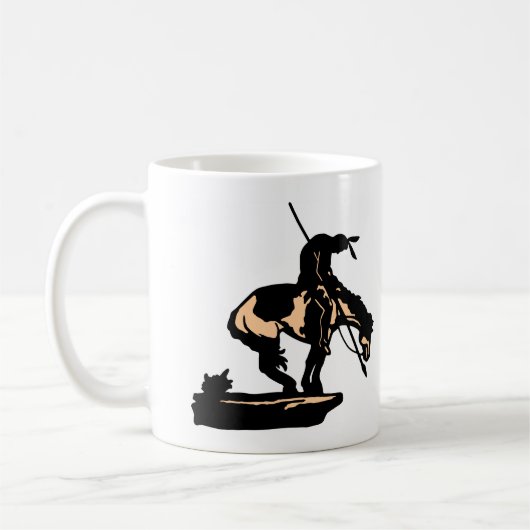 道の白く新しい端 コーヒーマグカップ (左)