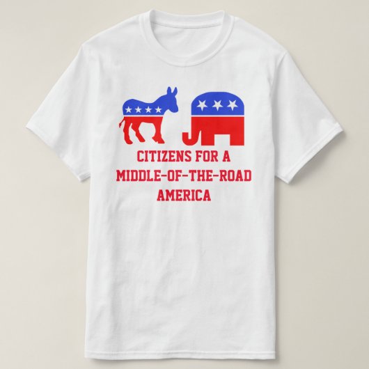 道の真ん中 Tシャツ (デザイン正面)