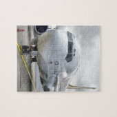 道の空港の飛行機 ジグソーパズル (横)