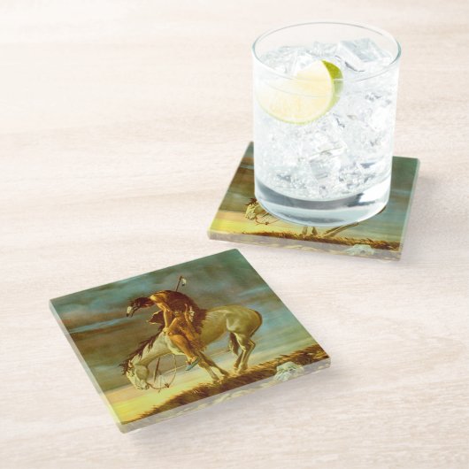 道の端 ガラスコースター (アングル)