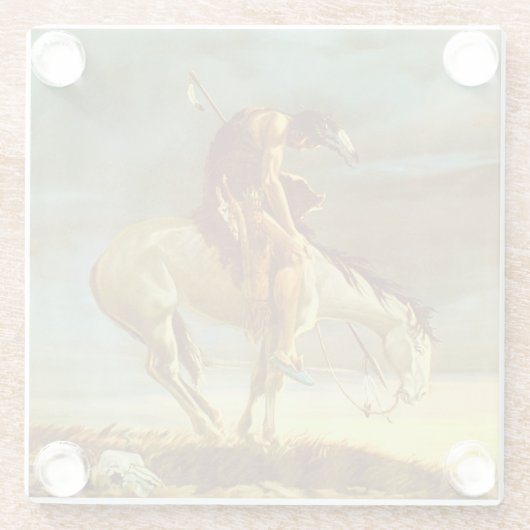 道の端 ガラスコースター (裏面)