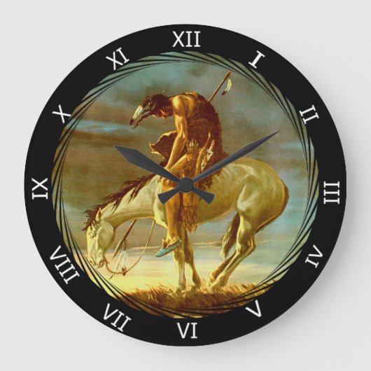 道の端 ラージ壁時計 (正面)