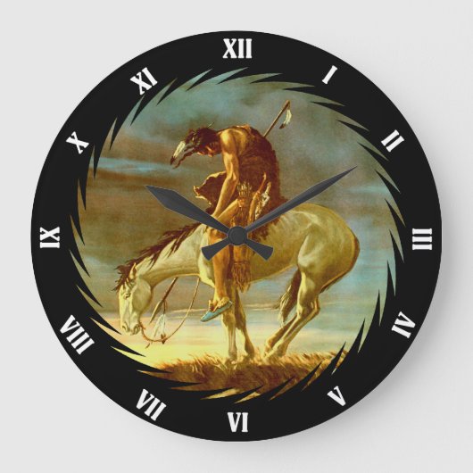 道の端 ラージ壁時計 (正面)