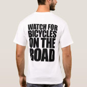 道の自転車のために見て下さい Tシャツ (裏面)