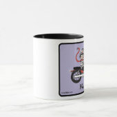 道の花型女性歌手の半分の信号器のマグ マグカップ (中央)