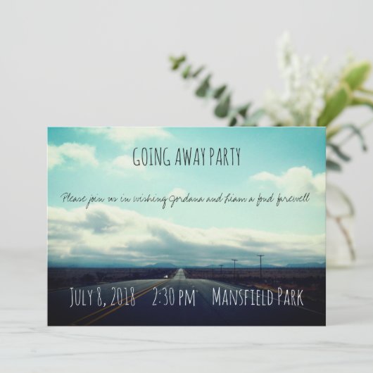 道の行く遠くににパーティの招待状を開けて下さい 招待状 (スタンド正面)