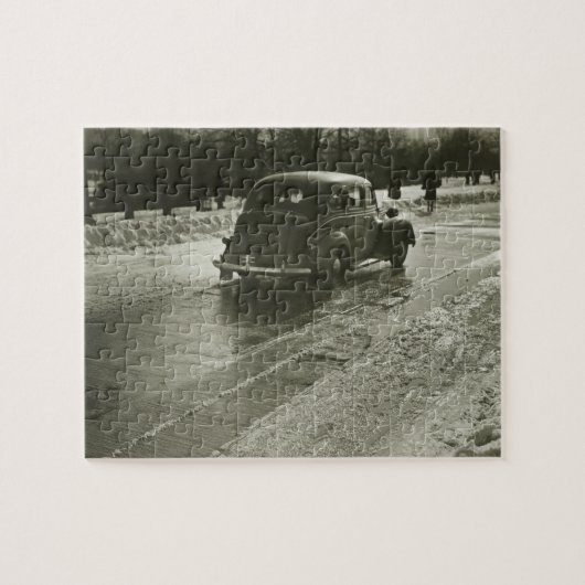 道の車 ジグソーパズル (横)