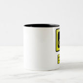 道の速度のカメラ ツートーンマグカップ (中央)