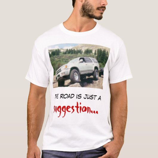 道はちょうど提案です Tシャツ (正面)