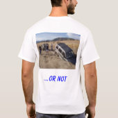 道はちょうど提案です Tシャツ (裏面)