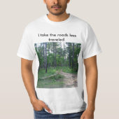 道はより少なくTシャツ人の移動しました Tシャツ (正面)