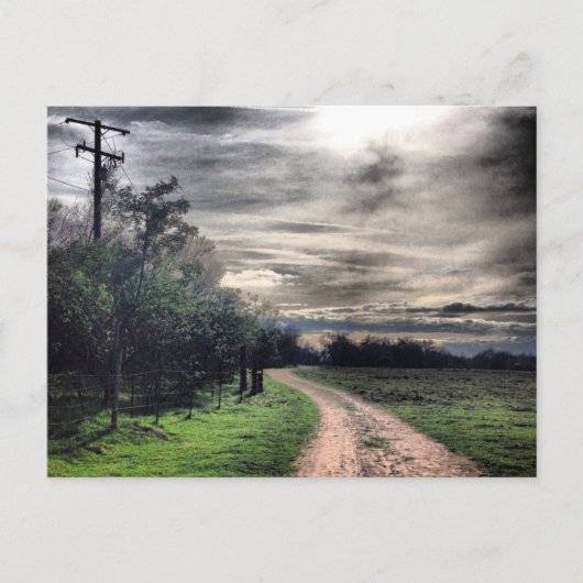 道は暗いが光だ。ポストカード ポストカード (正面)