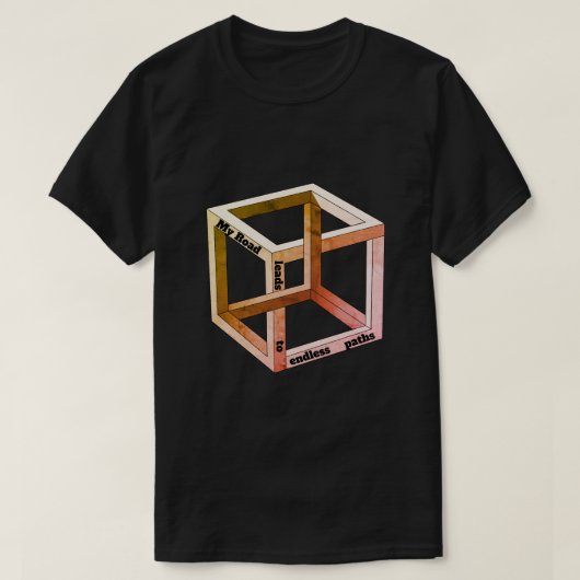 道は果てしなく Tシャツ (デザイン正面)