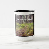 『道は知られざる』予備魂によるマグカップ マグカップ (中央)