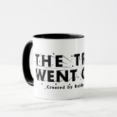 道は逆転させたロゴのマグ風邪によって行きました マグカップ (正面左)