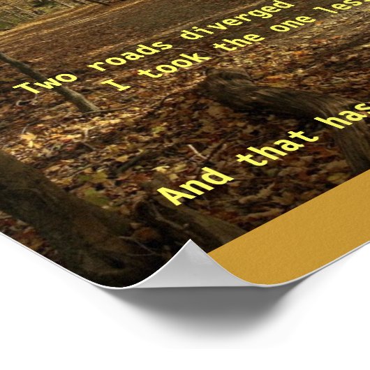 道は通らない ポスター (角)