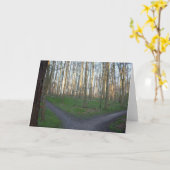 道は選択-それます カード (黄色い花)