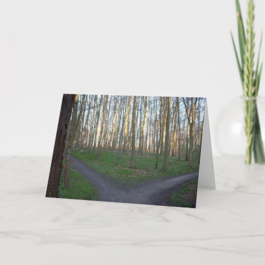 道は選択-それます カード (正面)