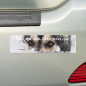 道をより少なく走行しました取って下さい バンパーステッカー (車上)