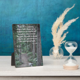 道を下る フォトプラーク