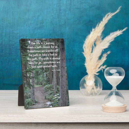 道を下る フォトプラーク (側面)