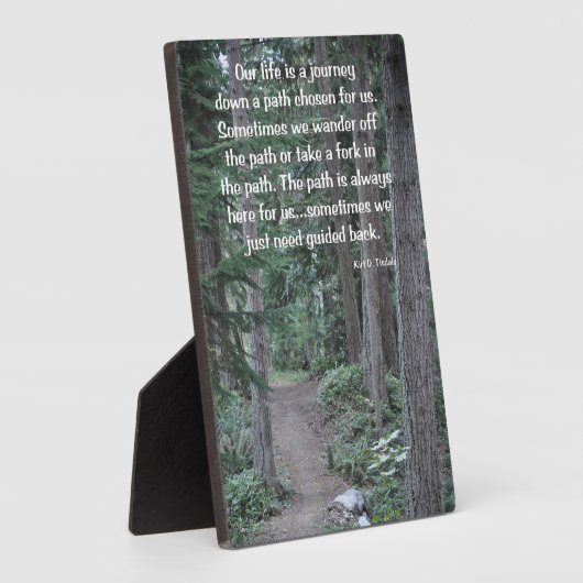 道を下る フォトプラーク (側面)