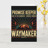 道を作る者 約束の守り手 奇跡の働き手 神 キリスト カード (黄色い花)